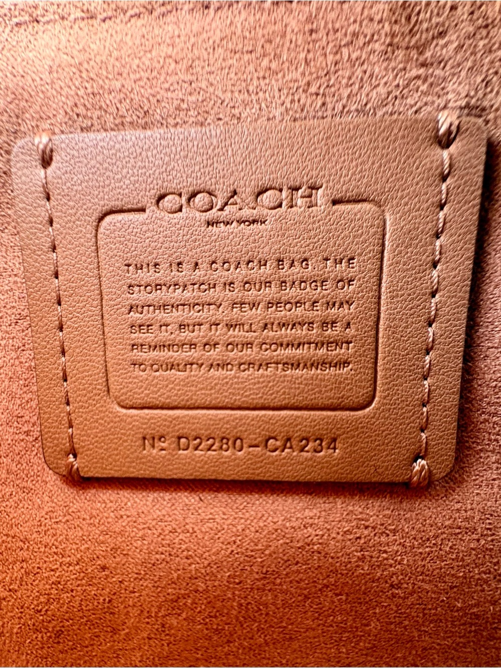 COACH Pepper Satchel In Marine CA234 - Picture 9 of 10